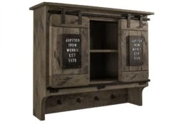 RAILWAY #260 Mensola In Legno Di Mango - Laccato / Grigio 90x30x75 19 RAILWAY #260 Mensola In Legno Di Mango - Laccato / Grigio 90x30x75 -Massivmoebel24 09 350 772 1060 9