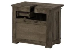 RAILWAY #282 Mobile Lavabo In Legno Di Mango - Laccato / Grigio 70x40x60 -Massivmoebel24 09 350 772 1082 11