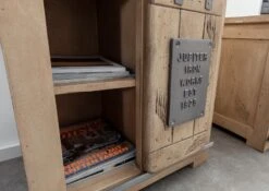 RAILWAY #304 Scaffale In Legno Di Mango - Laccato / Whitewash 60x41x180 -Massivmoebel24 09 350 772 2005 5