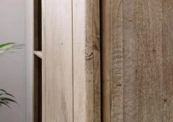 RAILWAY #315 Armadio In Legno Di Mango - Laccato / Whitewash 100x50x190 -Massivmoebel24 09 350 772 2014 5