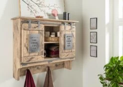 RAILWAY #360 Mensola In Legno Di Mango - Laccato / Sbiancato 90x30x75