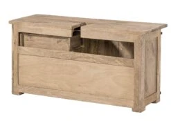 RAILWAY #377 Mobile Lavabo In Legno Di Mango - Laccato / Sbiancato 120x40x60 -Massivmoebel24 09 350 772 2077 11