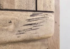 RAILWAY #379 Armadietto In Legno Di Mango - Laccato / Sbiancato 50x35x195 -Massivmoebel24 09 350 772 2079 6