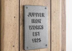 RAILWAY #379 Armadietto In Legno Di Mango - Laccato / Sbiancato 50x35x195 -Massivmoebel24 09 350 772 2079 7