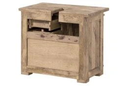 RAILWAY #382 Mobile Lavabo In Legno Di Mango - Laccato / Sbiancato 70x40x60 -Massivmoebel24 09 350 772 2082 11