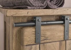 RAILWAY #382 Mobile Lavabo In Legno Di Mango - Laccato / Sbiancato 70x40x60 -Massivmoebel24 09 350 772 2082 6