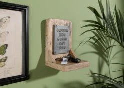 RAILWAY #388 Mensola In Legno Di Mango - Laccato / Beige 16x16x20