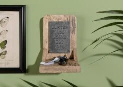 RAILWAY #388 Mensola In Legno Di Mango - Laccato / Beige 16x16x20 -Massivmoebel24 09 350 772 2088 03