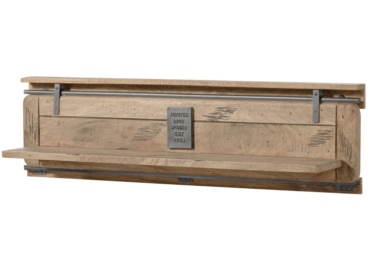 RAILWAY #390 Mensola In Legno Di Mango - Laccato / Sbiancato160x25x38 11 RAILWAY #390 Mensola In Legno Di Mango - Laccato / Sbiancato160x25x38 - immagine 9