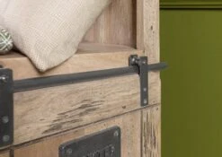 Raumteiler Mango 100x45x175 Beige Lackiert RAILWAY #395 -Massivmoebel24 09 350 772 2095 06