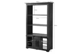 Raumteiler Mango 100x45x175 Beige Lackiert RAILWAY #395 -Massivmoebel24 09 350 772 2095 08