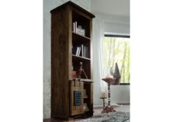 Bücherregal Mango 60x45x180 Braun Lackiert RAILWAY #404 14 Bücherregal Mango 60x45x180 Braun Lackiert RAILWAY #404 -Massivmoebel24 09 350 772 3005 03