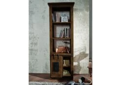 Bücherregal Mango 60x45x180 Braun Lackiert RAILWAY #404 15 Bücherregal Mango 60x45x180 Braun Lackiert RAILWAY #404 -Massivmoebel24 09 350 772 3005 04