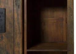 Schrank Mango 100x50x190 Braun Lackiert RAILWAY #415 -Massivmoebel24 09 350 772 3014 06