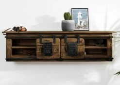 Wandregal Mango 130x25x35 Braun Lackiert RAILWAY #457 13 Wandregal Mango 130x25x35 Braun Lackiert RAILWAY #457 -Massivmoebel24 09 350 772 3057 03