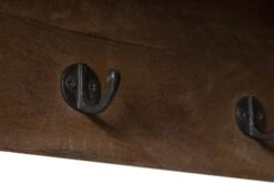 Wandgarderobe Mango 90x30x75 Braun Lackiert RAILWAY #454 17 Wandgarderobe Mango 90x30x75 Braun Lackiert RAILWAY #454 -Massivmoebel24 09 350 772 3060 06