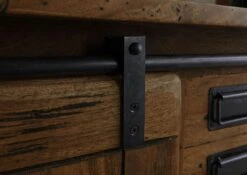 Unterschrank Mango 120x40x60 Braun Lackiert RAILWAY #477 -Massivmoebel24 09 350 772 3077 04