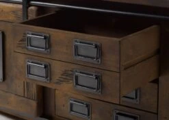 Unterschrank Mango 120x40x60 Braun Lackiert RAILWAY #477 -Massivmoebel24 09 350 772 3077 05