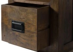 Hängeschrank Mango 50x26x120 Braun Lackiert RAILWAY #480 16 Hängeschrank Mango 50x26x120 Braun Lackiert RAILWAY #480 -Massivmoebel24 09 350 772 3080 05