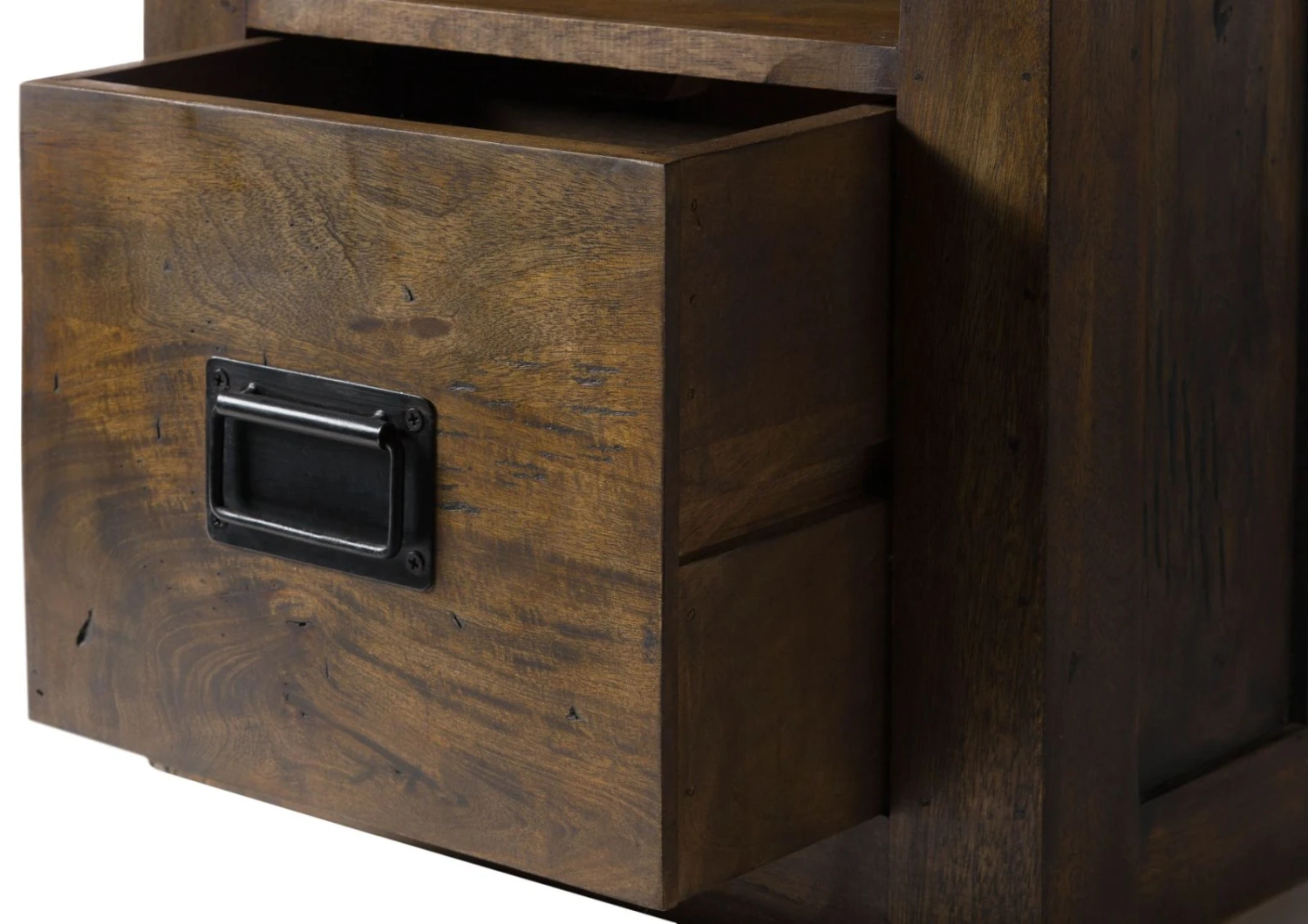 Hängeschrank Mango 50x26x120 Braun Lackiert RAILWAY #480 7 Hängeschrank Mango 50x26x120 Braun Lackiert RAILWAY #480 - immagine 5