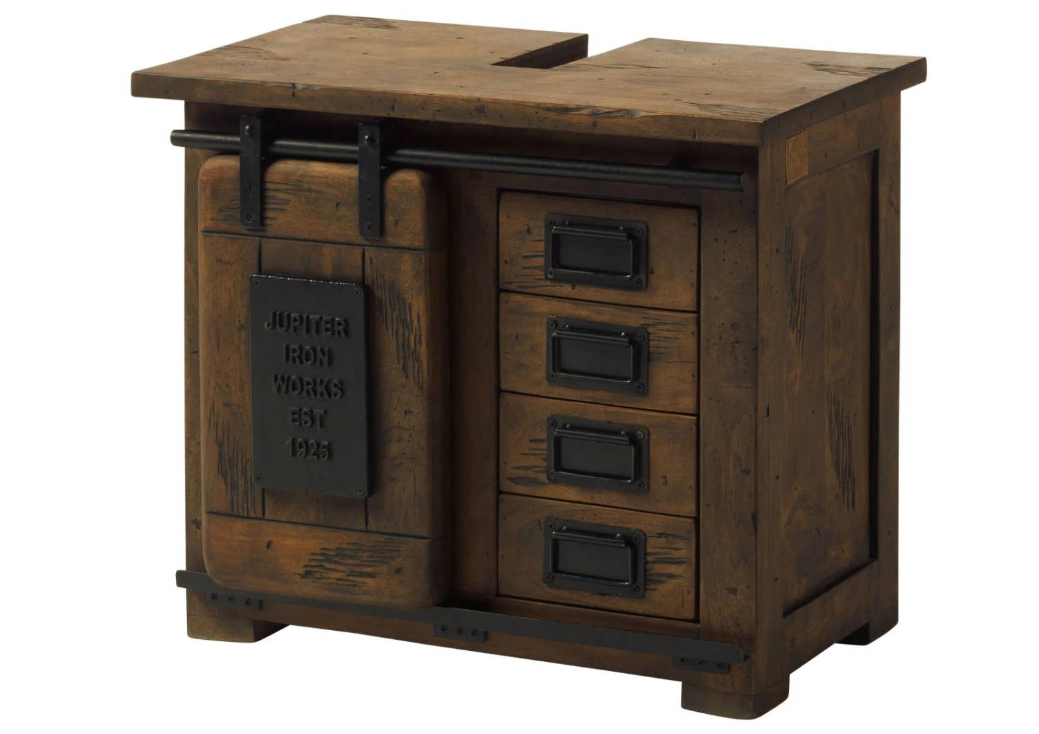 Unterschrank Mango 70x40x60 Braun Lackiert RAILWAY #482 11 Unterschrank Mango 70x40x60 Braun Lackiert RAILWAY #482 - immagine 9