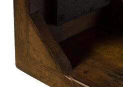 RAILWAY #488 Mensola In Legno Di Mango - Laccato / Marrone 16x16x20 -Massivmoebel24 09 350 772 3088 07