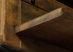 RAILWAY #491 Mensola In Legno Di Mango - Laccato / Marrone 180x25x38 -Massivmoebel24 09 350 772 3089 05