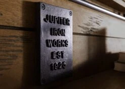 RAILWAY #491 Mensola In Legno Di Mango - Laccato / Marrone 180x25x38 -Massivmoebel24 09 350 772 3091 04