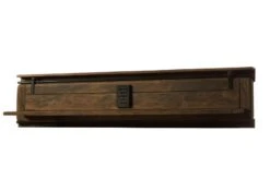 RAILWAY #491 Mensola In Legno Di Mango - Laccato / Marrone 180x25x38 -Massivmoebel24 09 350 772 3091 09