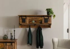 Mensola In Legno Di Mango / Legno Riciclato 115x30x45 Laccato Naturale RAILWAY LUX #150