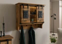 Mensola In Legno Di Mango / Legno Riciclato 90x30x75 Laccato Naturale RAILWAY LUX #151 14 Mensola In Legno Di Mango / Legno Riciclato 90x30x75 Laccato Naturale RAILWAY LUX #151 -Massivmoebel24 09 350 773 0051 03