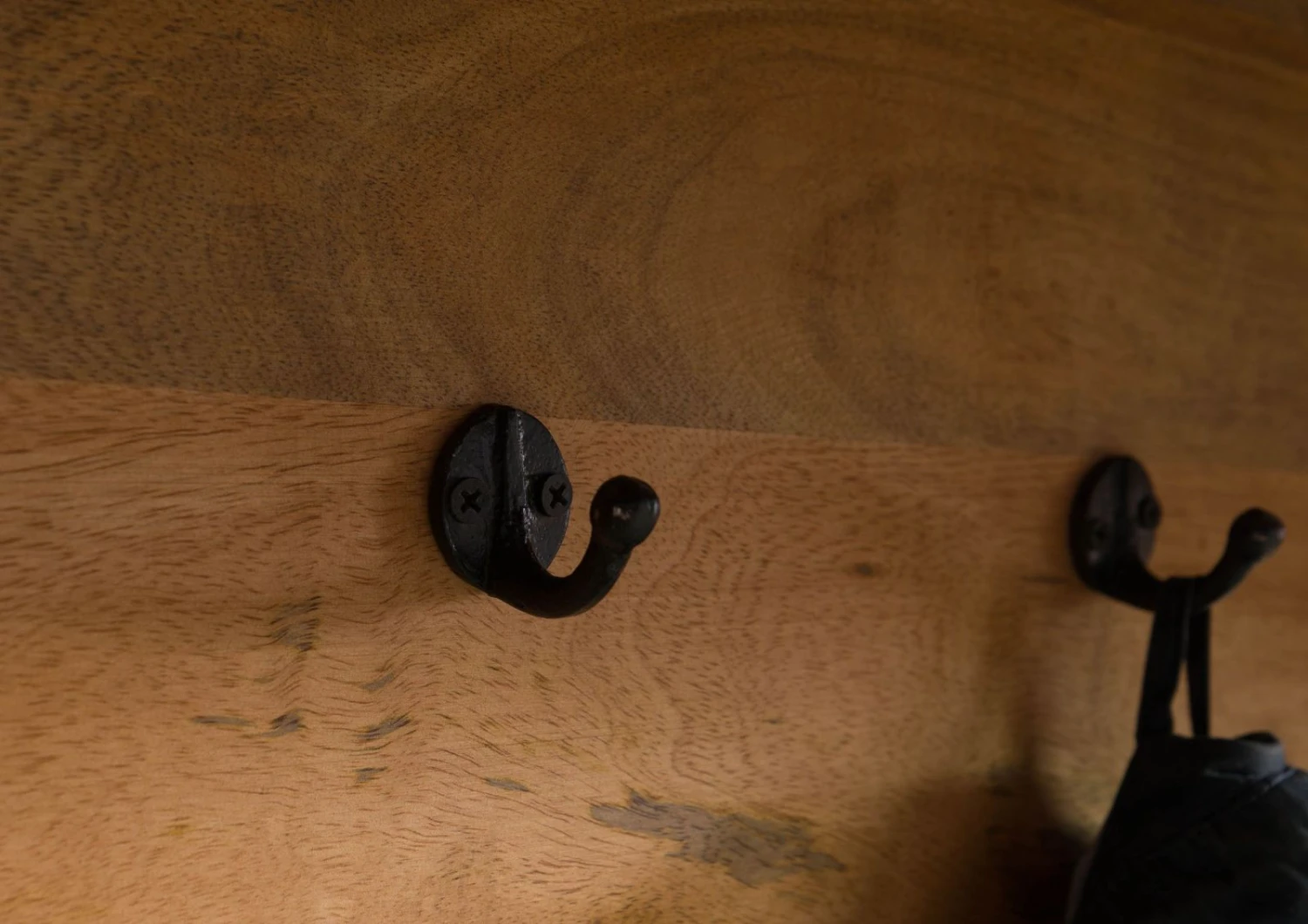 Mensola In Legno Di Mango / Legno Riciclato 90x30x75 Laccato Naturale RAILWAY LUX #151 7 Mensola In Legno Di Mango / Legno Riciclato 90x30x75 Laccato Naturale RAILWAY LUX #151 - immagine 5