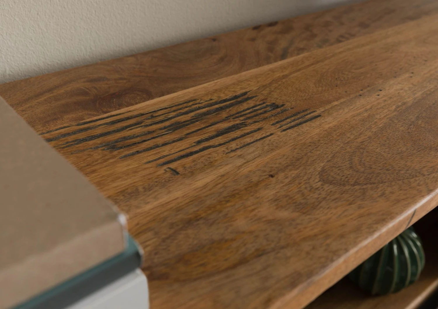 Mensola In Legno Di Mango / Legno Riciclato 130x25x35 Laccato Naturale RAILWAY LUX #152 8 Mensola In Legno Di Mango / Legno Riciclato 130x25x35 Laccato Naturale RAILWAY LUX #152 - immagine 6