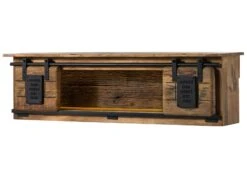 Mensola In Legno Di Mango / Legno Riciclato 130x25x35 Laccato Naturale RAILWAY LUX #152 20 Mensola In Legno Di Mango / Legno Riciclato 130x25x35 Laccato Naturale RAILWAY LUX #152 -Massivmoebel24 09 350 773 0052 09