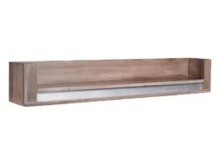 SYDNEY #208 Mensola In Legno Di Sheesham - Laccato / Smoked Oak 120x22x20 -Massivmoebel24 09 350 778 0108 9