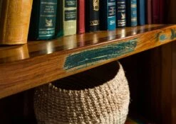 SIXTIES #107 Scaffale In Legno Riciclato - Laccato / Multicolore 90x35x180 -Massivmoebel24 09 350 815 0007 5