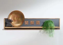 Mensola In Legno Di Sheesham / Palissandro 108x22x30 Marrone Tinto TURIN #19 -Massivmoebel24 09 350 878 0004 3