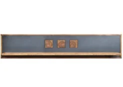 Mensola In Legno Di Sheesham / Palissandro 108x22x30 Marrone Tinto TURIN #19 -Massivmoebel24 09 350 878 0004 9