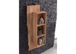 Mensola In Legno Di Acacia 50x22x147 Acacia Naturale Laccato PURE ACACIA #101 -Massivmoebel24 09 350 886 0101 2