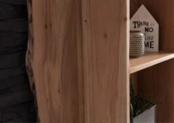 Mensola In Legno Di Acacia 50x22x147 Acacia Naturale Laccato PURE ACACIA #101 -Massivmoebel24 09 350 886 0101 4