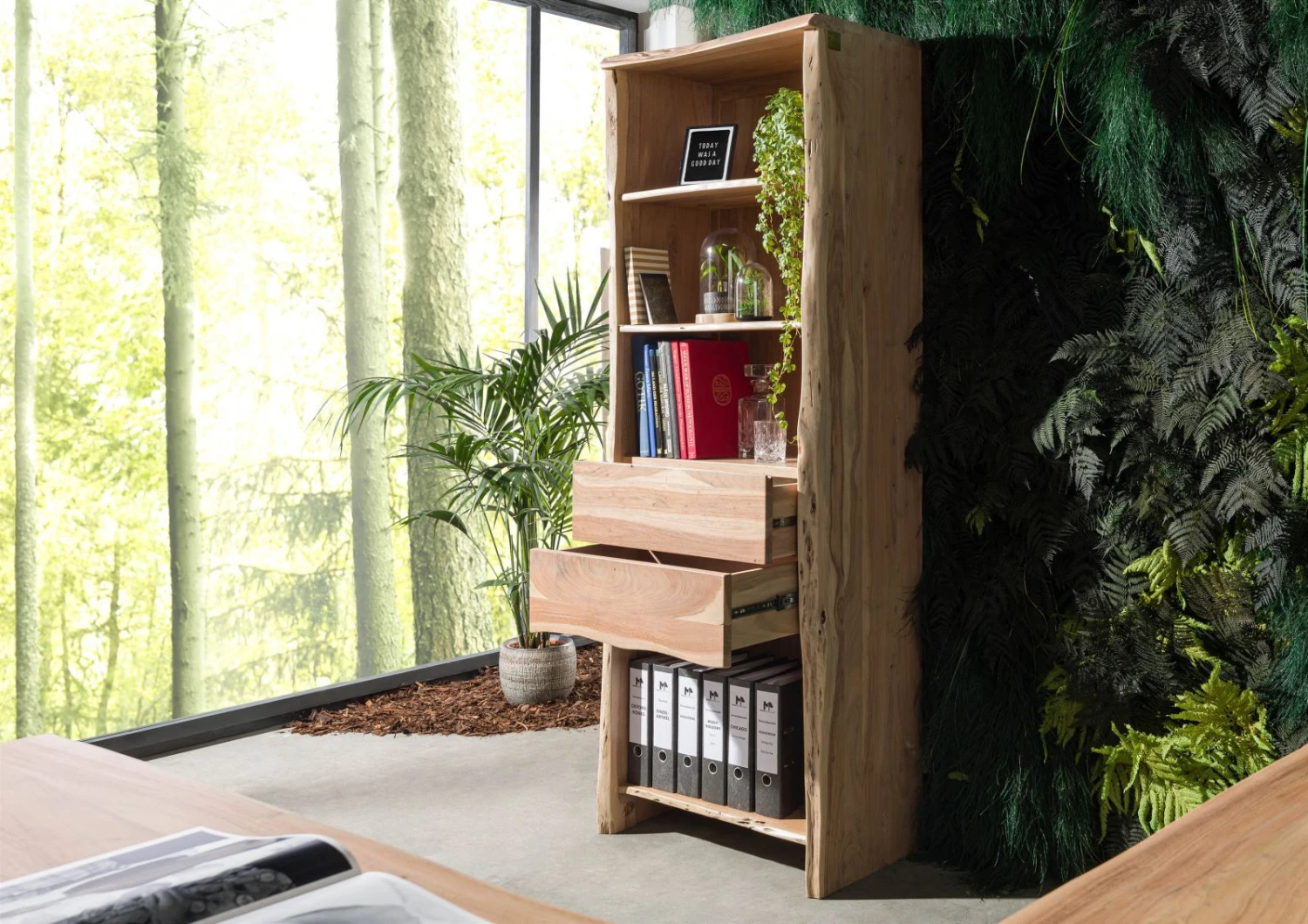 Scaffale In Legno Di Acacia 71x45x204 Acacia Naturale Laccato PURE ACACIA #111 5 Scaffale In Legno Di Acacia 71x45x204 Acacia Naturale Laccato PURE ACACIA #111 - immagine 3