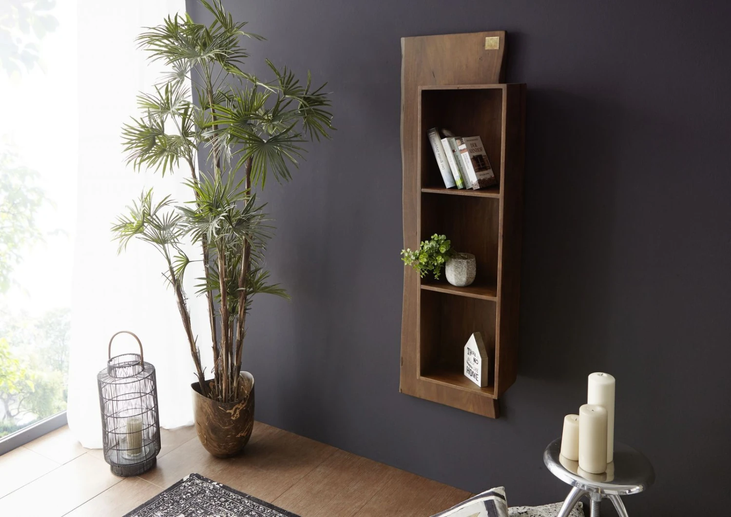 Mensola In Legno Di Acacia 50x22x147 Marrone Laccato PURE ACACIA #201 3 Mensola In Legno Di Acacia 50x22x147 Marrone Laccato PURE ACACIA #201