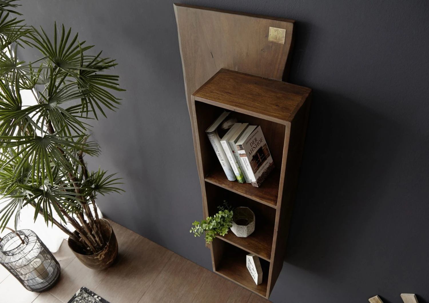 Mensola In Legno Di Acacia 50x22x147 Marrone Laccato PURE ACACIA #201 4 Mensola In Legno Di Acacia 50x22x147 Marrone Laccato PURE ACACIA #201 - immagine 2