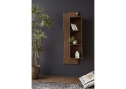 Mensola In Legno Di Acacia 50x22x147 Marrone Laccato PURE ACACIA #201 11 Mensola In Legno Di Acacia 50x22x147 Marrone Laccato PURE ACACIA #201 -Massivmoebel24 09 350 886 2001 4