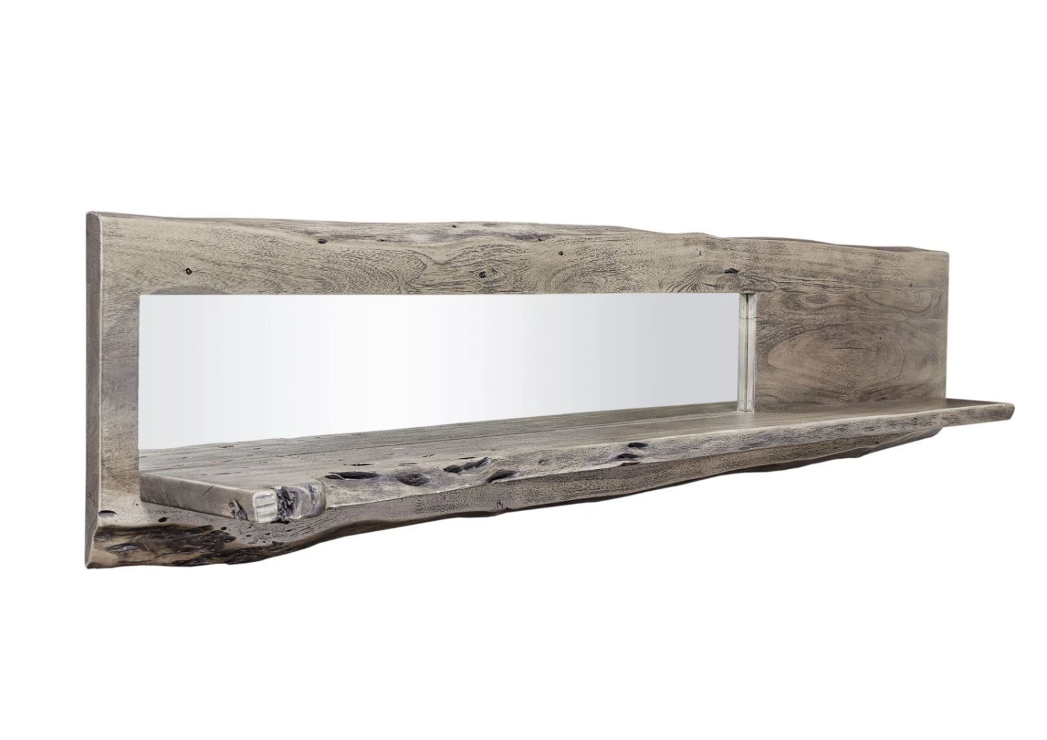 Mensola In Legno Di Acacia 191x22x38 Grigio Scuro Laccato PURE ACACIA #412 9 Mensola In Legno Di Acacia 191x22x38 Grigio Scuro Laccato PURE ACACIA #412 - immagine 7