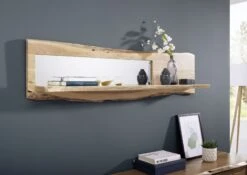 Mensola In Legno Di Acacia 165x22x38 Acacia Naturale Laccato PURE ACACIA #706