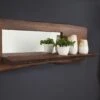 Mensola In Legno Di Acacia 121x22x38 Marrone Laccato PURE ACACIA #805