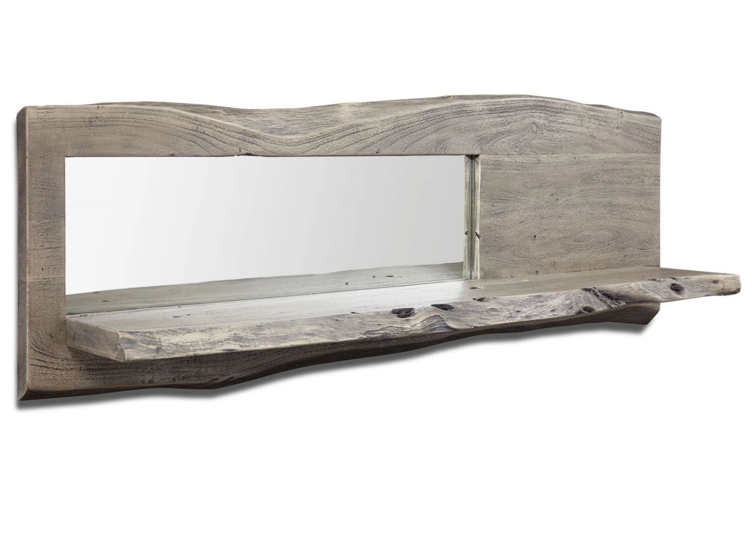 Mensola In Legno Di Acacia 121x22x38 Grigio Scuro Laccato PURE ACACIA #905 9 Mensola In Legno Di Acacia 121x22x38 Grigio Scuro Laccato PURE ACACIA #905 - immagine 7