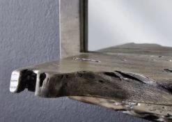 Mensola In Legno Di Acacia 121x22x38 Grigio Scuro Laccato PURE ACACIA #905 13 Mensola In Legno Di Acacia 121x22x38 Grigio Scuro Laccato PURE ACACIA #905 -Massivmoebel24 09 350 886 9007 5 1