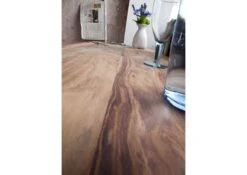 Scrivania In Legno Di Sheesham / Palissandro 150x75x78 Grigio Scuro Oliato NATURE GREY #70 -Massivmoebel24 09 360 550 0070 6